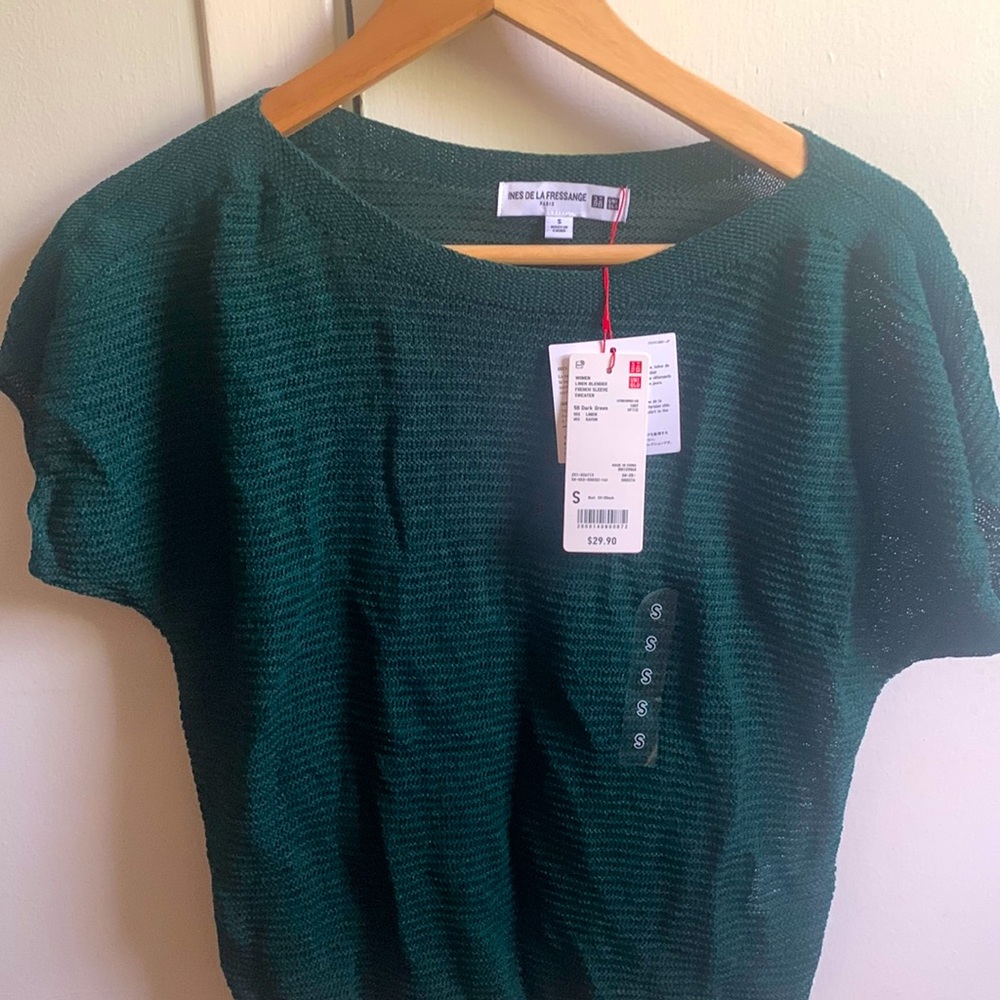 Uniqlo Linen Blended French Sleeve Sweater